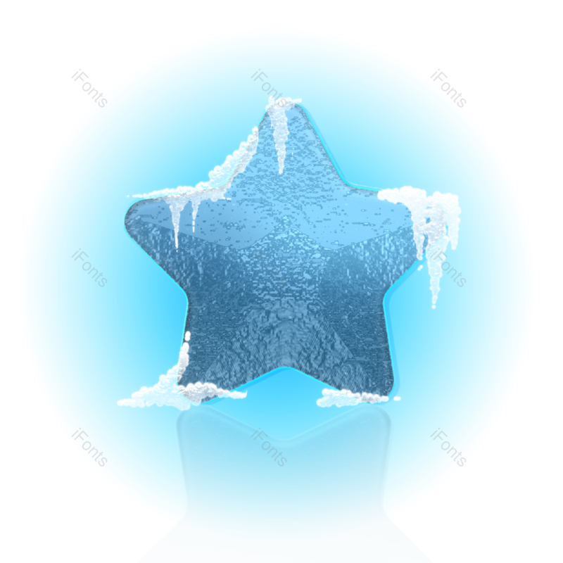 立体图片,夏天元素,蓝色PNG,冰块免抠素材